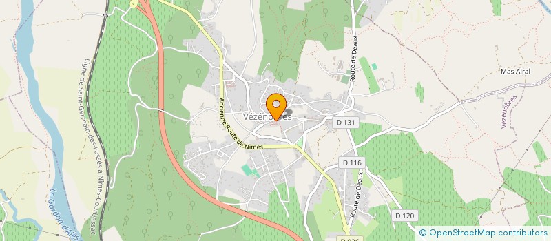 localisation de l'entreprise CREA-TERRE à VEZENOBRES