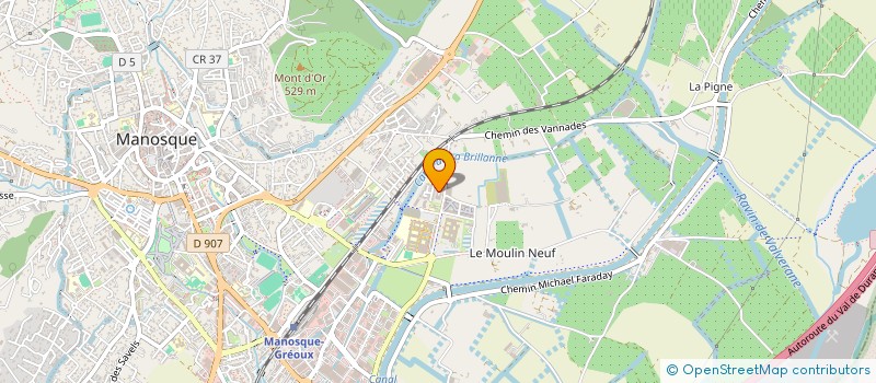 localisation de l'entreprise CREA'TIF à MANOSQUE