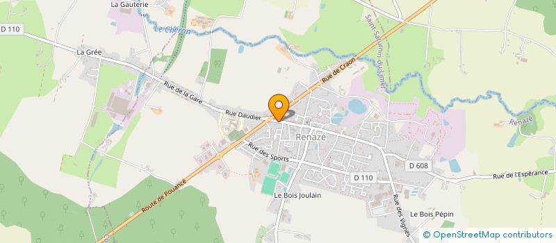 localisation de l'entreprise CREA'TIF BEAUTE  RENAZE