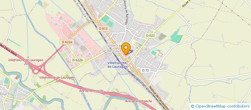 localisation de l'entreprise CREA'TIF COIFFURE  VILLEFRANCHE-DE-LAURAGAIS