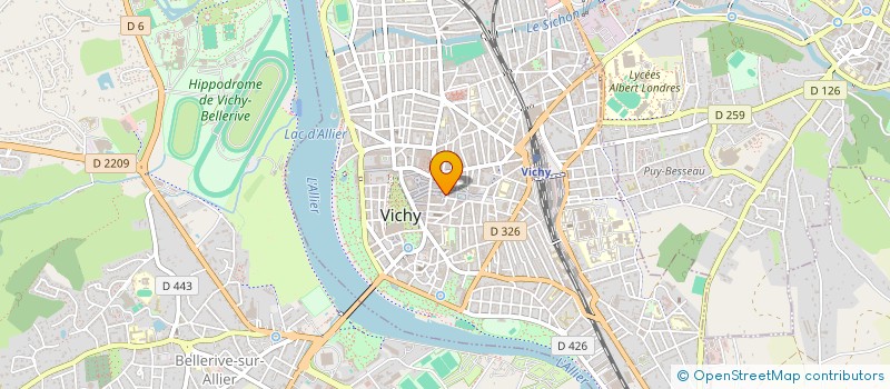 localisation de l'entreprise CREA TIFS à VICHY