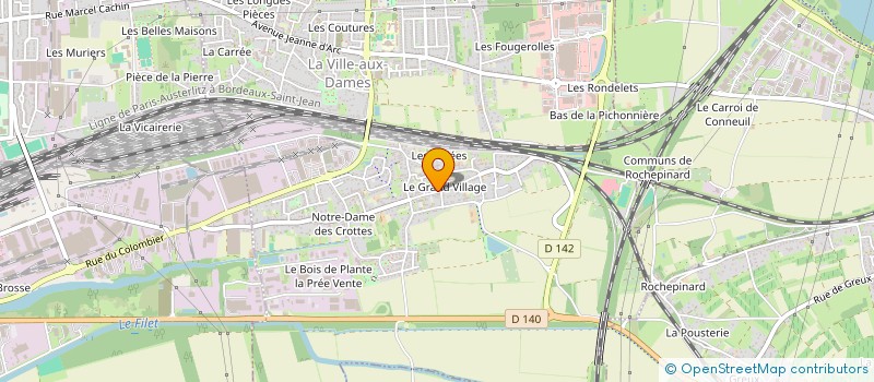 localisation de l'entreprise CREA'TIFS COIFFURE  LA VILLE-AUX-DAMES