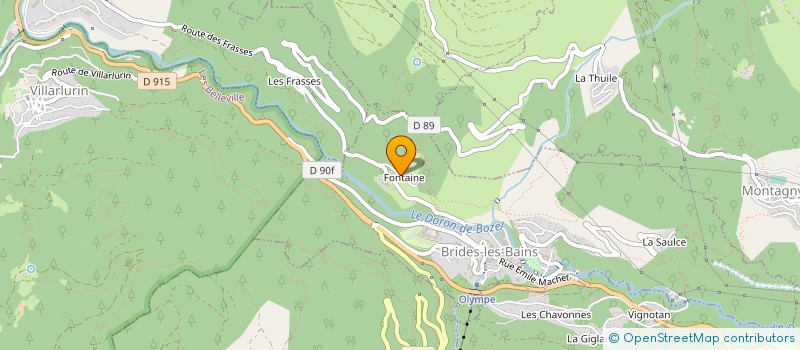 localisation de l'entreprise CREA TP MONTAGNE  BRIDES-LES-BAINS