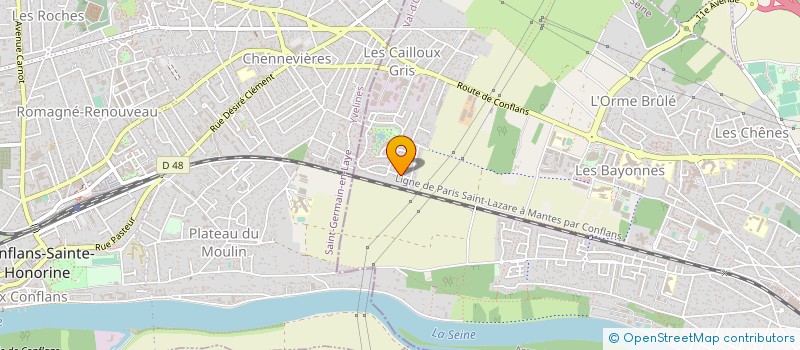 localisation de l'entreprise CREA - VACANCES à HERBLAY-SUR-SEINE