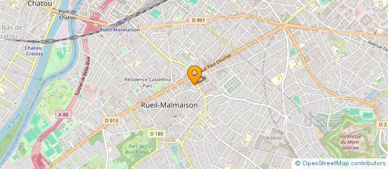 localisation de l'entreprise CREA' VALEURS à RUEIL-MALMAISON