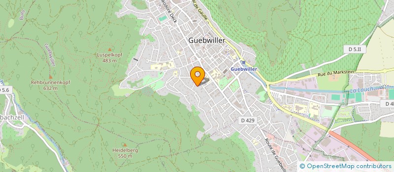 localisation de l'entreprise CREA VALTHO  GUEBWILLER