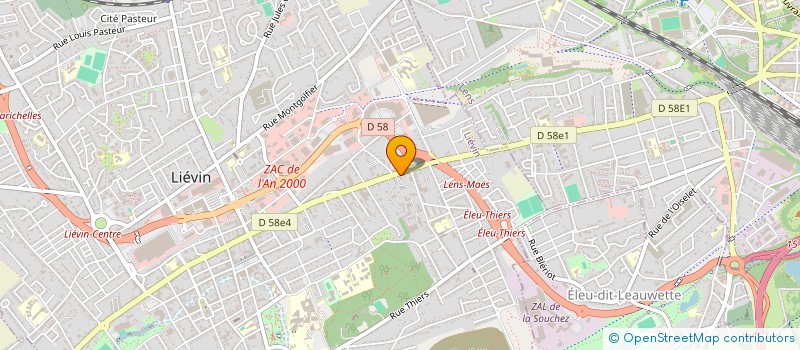 localisation de l'entreprise CREA VEILLE à LIEVIN