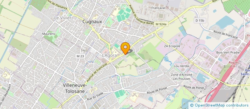 localisation de l'entreprise CREA VISION à CUGNAUX
