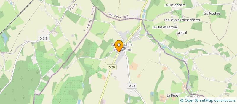 localisation de l'entreprise CREA10D à SAINT-AUBIN-LE-DEPEINT