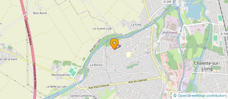localisation de l'entreprise CREA2PRO à CHALETTE-SUR-LOING