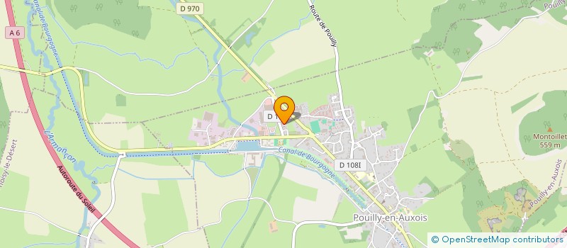 localisation de l'entreprise CREABAT 21 à POUILLY-EN-AUXOIS