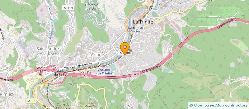 localisation de l'entreprise CREABAT  DRAP