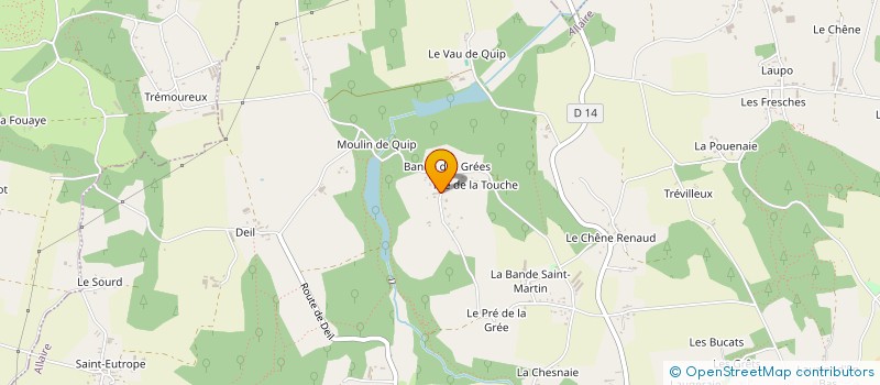 localisation de l'entreprise CREABAT  ALLAIRE