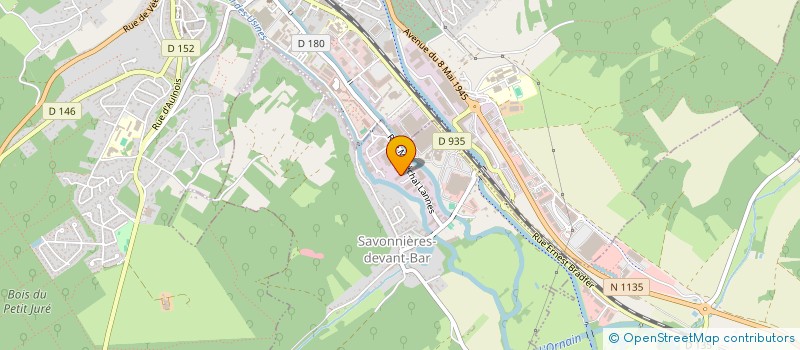 localisation de l'entreprise CREABAT à SAVONNIERES-DEVANT-BAR