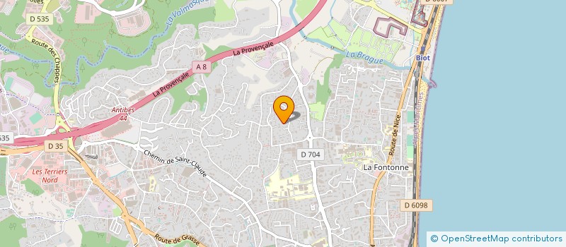 localisation de l'entreprise CREABIBENVAL  VALLAURIS