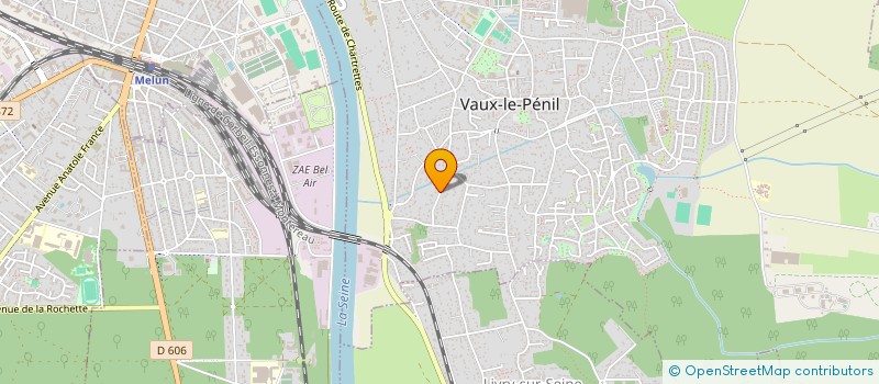 localisation de l'entreprise CREABITAT à VAUX-LE-PENIL