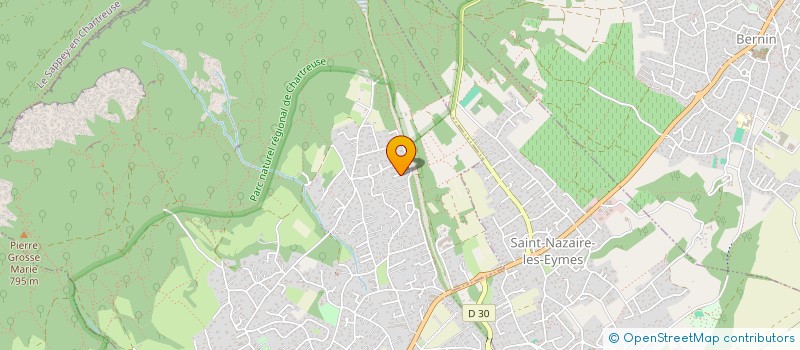 localisation de l'entreprise CREABIZ  SAINT-ISMIER