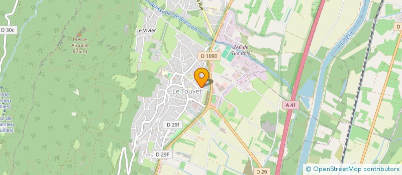 localisation de l'entreprise CREABLUE à MYANS