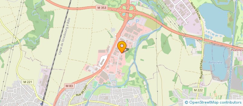 localisation de l'entreprise CREABOIS  ILLKIRCH-GRAFFENSTADEN