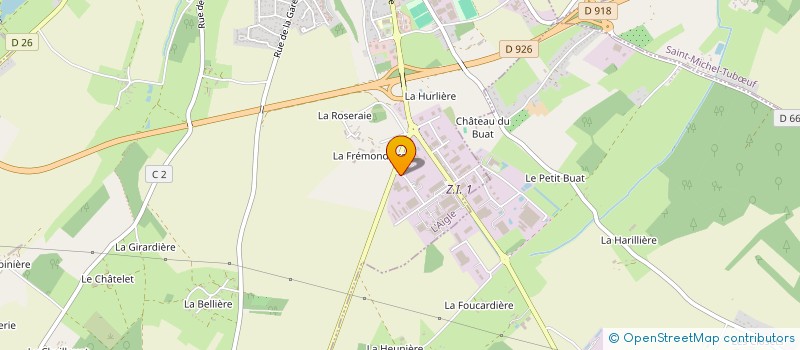 localisation de l'entreprise CREABOIS 61 à L'AIGLE