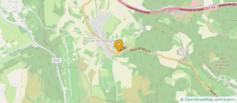 localisation de l'entreprise CREABOIS CONCEPT  BOUZE-LES-BEAUNE