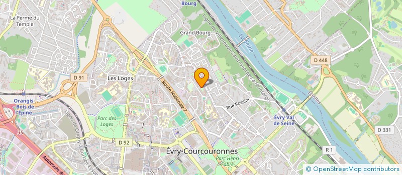 localisation de l'entreprise CREABRAIN à EVRY-COURCOURONNES