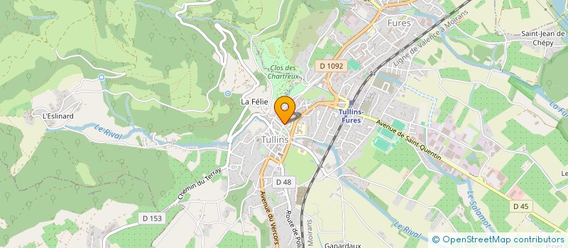 localisation de l'entreprise CREABULLES à TULLINS