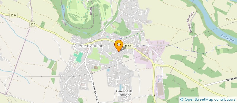 localisation de l'entreprise CREAC  VILLETTE-D'ANTHON