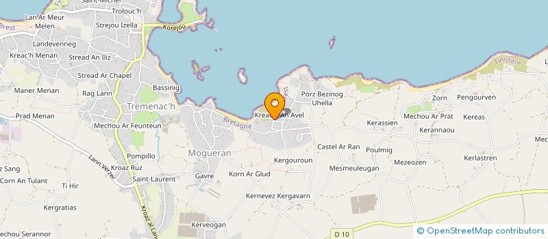 localisation de l'entreprise CREAC'H AN AVEL  PLOUGUERNEAU