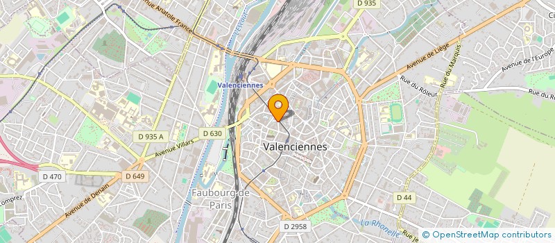 localisation de l'entreprise CREACASE à VALENCIENNES