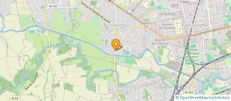 localisation de l'entreprise CREACAST  ECKBOLSHEIM