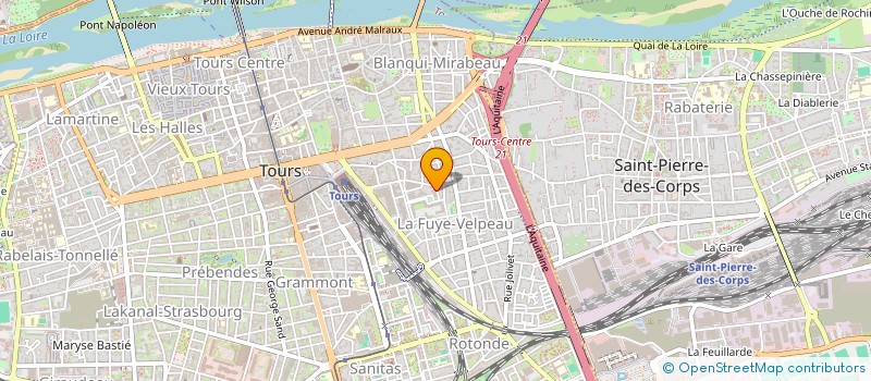 localisation de l'entreprise CREACENTRE à TOURS