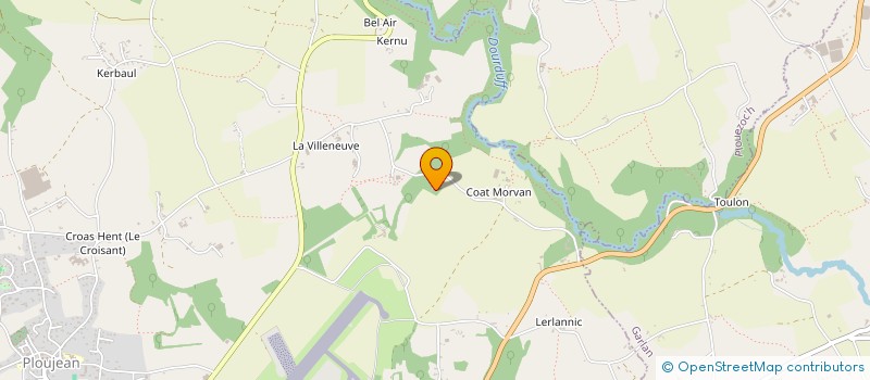 localisation de l'entreprise CREACH GRALL  MORLAIX