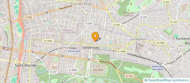 localisation de l'entreprise CREACH MANAGEMENT & CONSULTING à VINCENNES