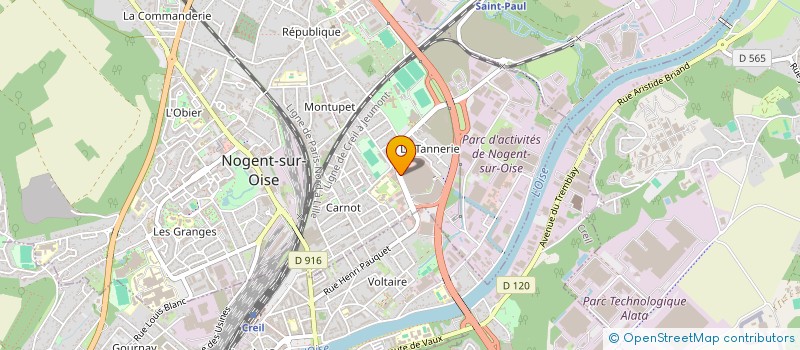 localisation de l'entreprise CREACHOC à NOGENT-SUR-OISE
