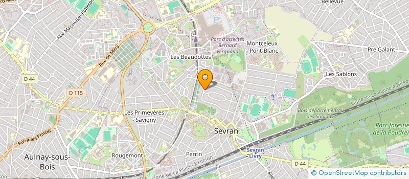 localisation de l'entreprise CREACI à SEVRAN