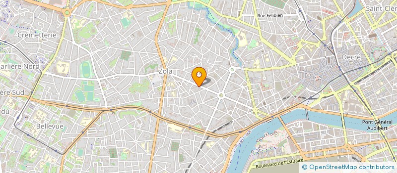 localisation de l'entreprise CREACIF DIGITAL à NANTES