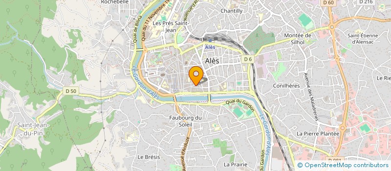 localisation de l'entreprise CREACIRE à ALES