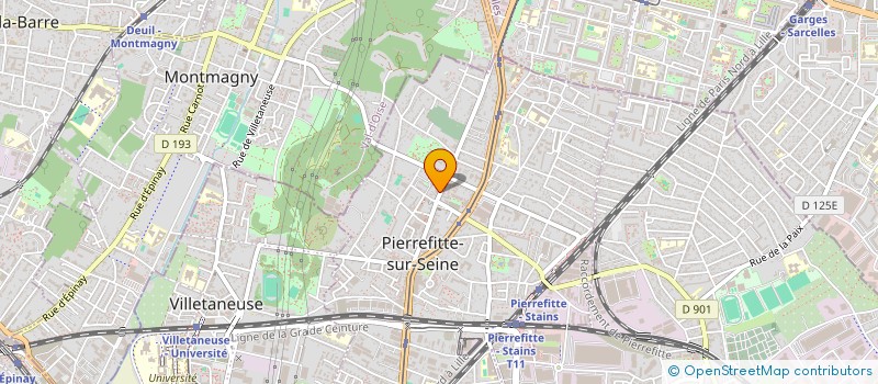 localisation de l'entreprise CREACITE à PIERREFITTE-SUR-SEINE
