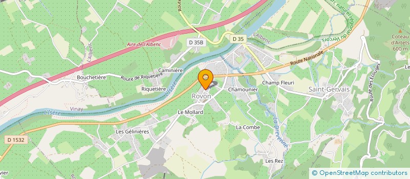 localisation de l'entreprise CREACLIC  ROVON