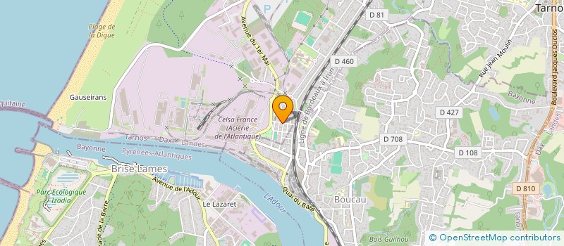 localisation de l'entreprise CREACOM  TARNOS