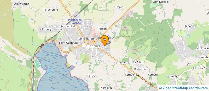 localisation de l'entreprise CREACOM  PLOUHARNEL