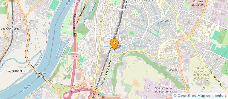 localisation de l'entreprise CREACOM CONCEPT à VALENCE