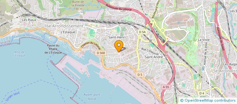 localisation de l'entreprise CREACOM PRODUCTION  MARSEILLE