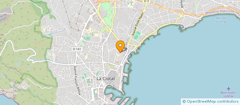 localisation de l'entreprise CREACOMM à LA CIOTAT