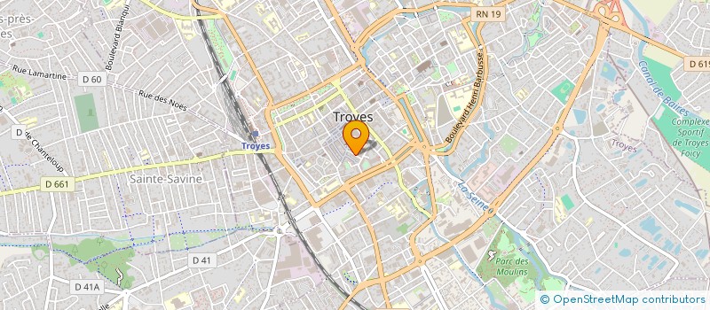 localisation de l'entreprise CREACOMMUNICATION à TROYES