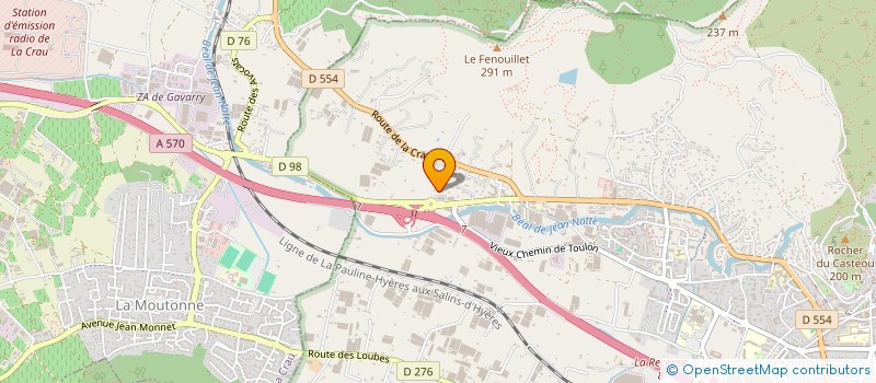 localisation de l'entreprise CREACONCEPTION  HYERES