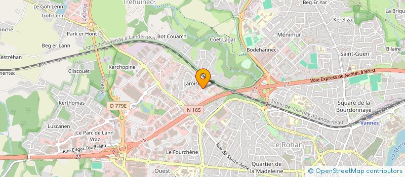 localisation de l'entreprise CREACOR INGENIERIE ET ARCHITECTURES à VANNES