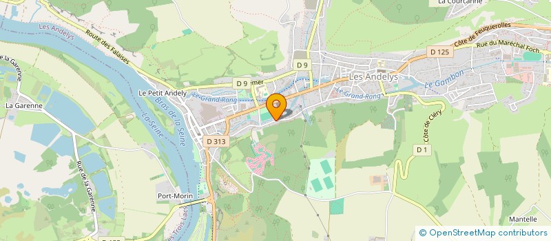 localisation de l'entreprise CREACT à LES ANDELYS