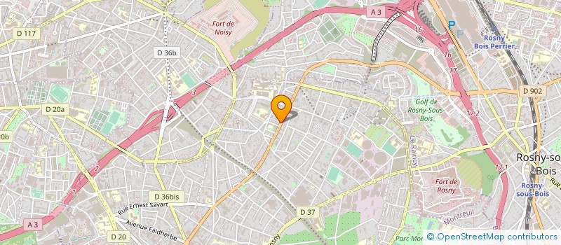 localisation de l'entreprise CREACT à MONTREUIL